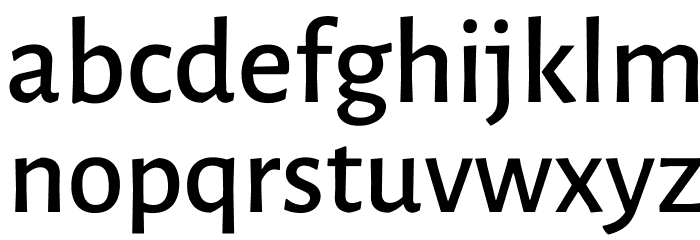 Luna Semi Bold Regular Font LOWERCASE