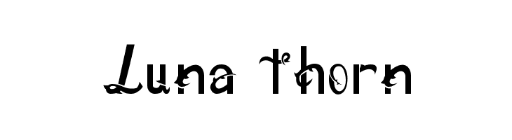 Luna thorn  नि: शुल्क फ़ॉन्ट्स डाउनलोड
