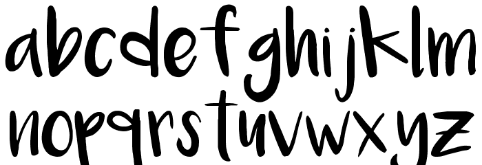 Luna Font LOWERCASE