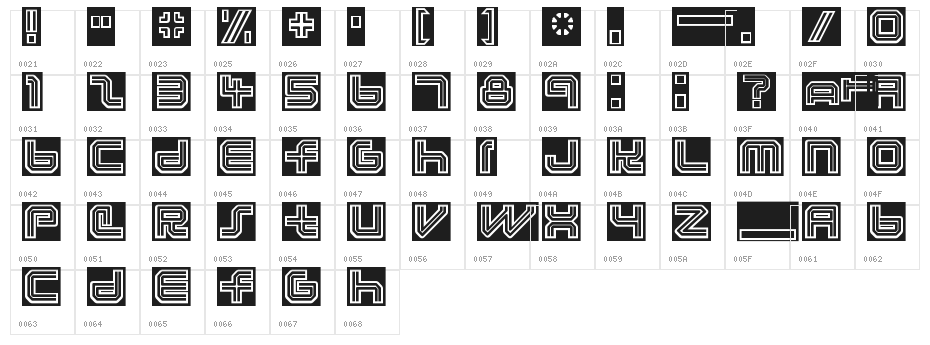 LunaEclipsed Character Map