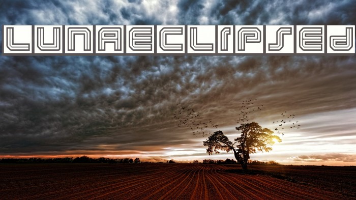 LunaEclipsed Font examples