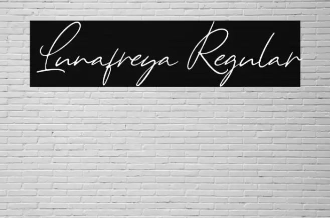 Lunafreya Regular Font examples
