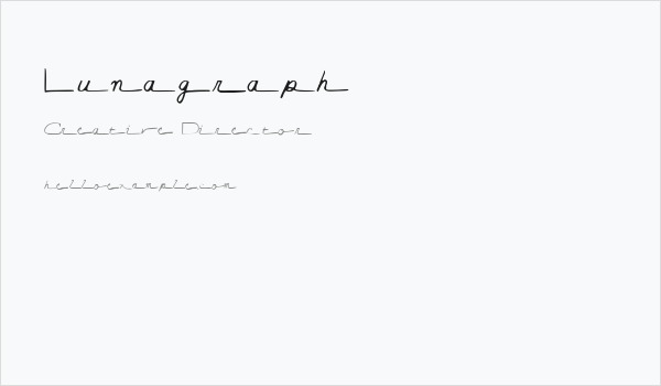 Lunagraph Business Card