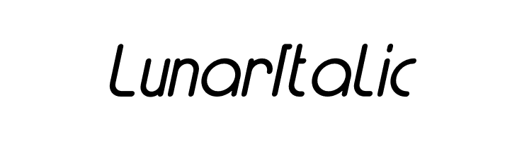 Lunar Italic  Скачать бесплатные шрифты