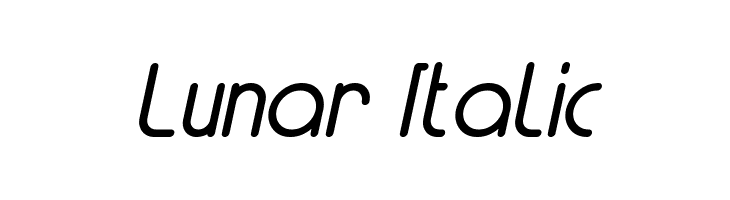 Lunar Italic  Fuentes Gratis Descargar