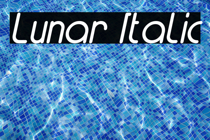 Lunar Italic Example 1