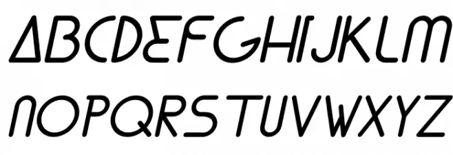 Lunar Italic 字体 大写