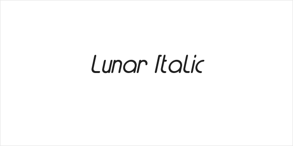 Lunar Italic Logo