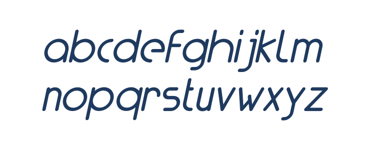 Lunar Italic Lowercase