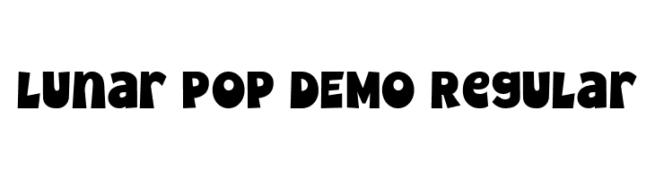 Lunar Pop DEMO Regular  Скачать бесплатные шрифты