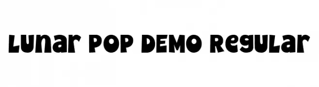 Lunar Pop DEMO Regular  baixar fontes gratis