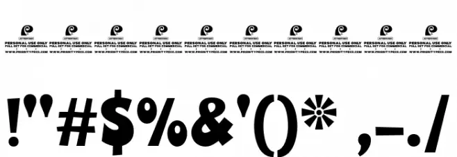 Lunar Pop DEMO Regular Font OTHER CHARS