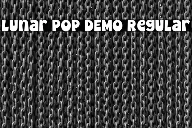 Lunar Pop DEMO Regular Font examples
