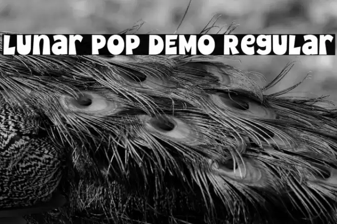Lunar Pop DEMO Regular Font examples