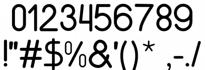 Lunar Font OTHER CHARS