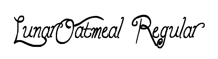LunarOatmeal-Regular  font caratteri gratis