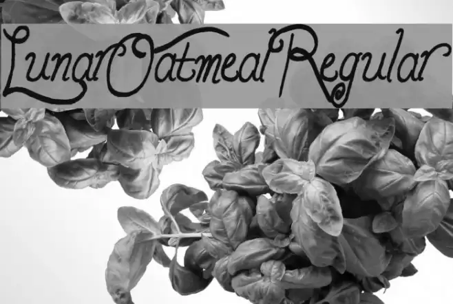 LunarOatmeal-Regular Font examples