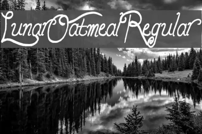 LunarOatmeal-Regular Font examples