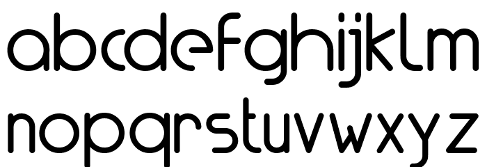 Lunar Font LOWERCASE
