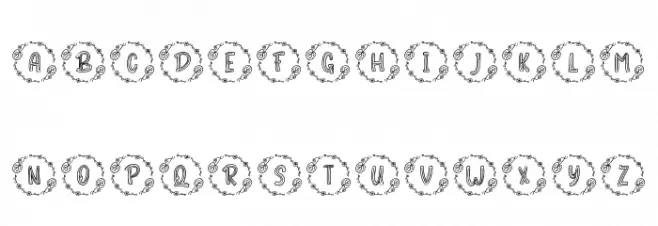 Lunarin Chinese Monogram Fonte MAIÚSCULAS