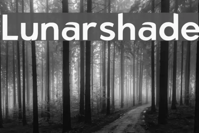 Lunarshade Font examples