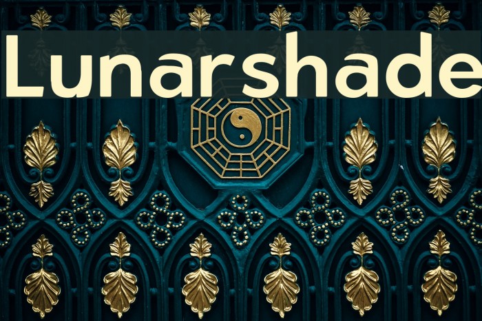 Lunarshade Font examples