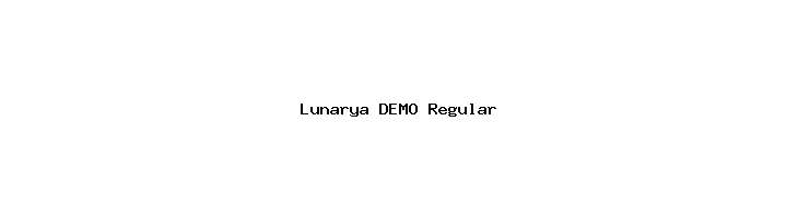 Lunarya DEMO Regular  नि: शुल्क फ़ॉन्ट्स डाउनलोड