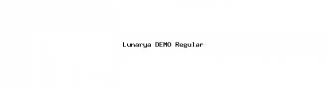 Lunarya DEMO Regular Polices
