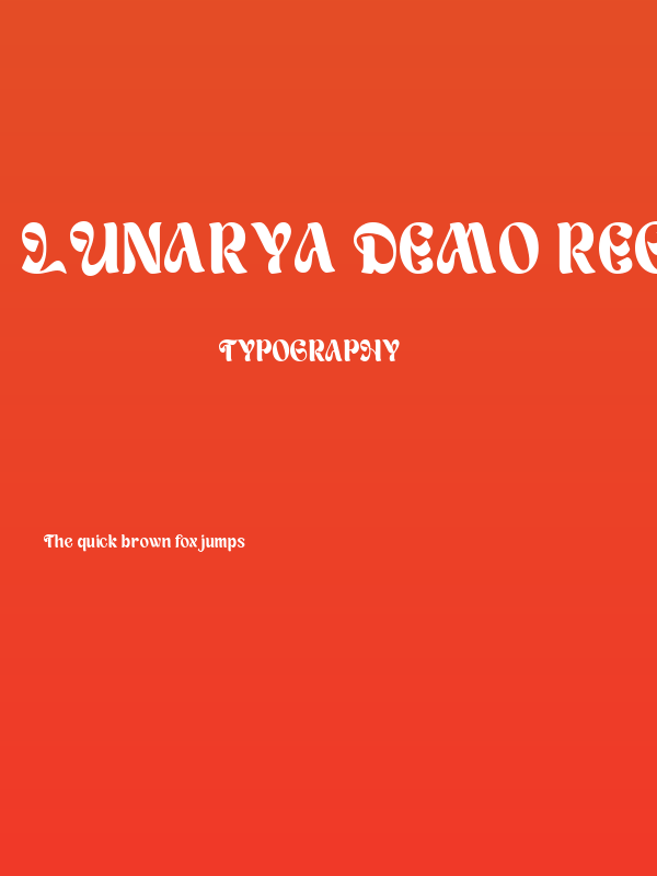 Lunarya DEMO Regular Poster