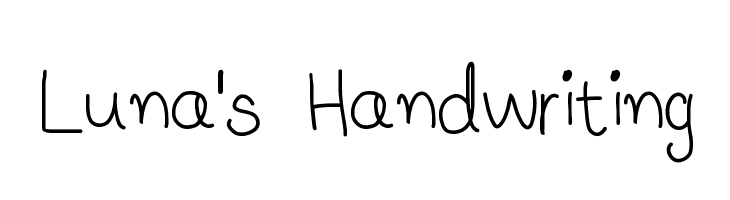 Luna's Handwriting Fuentes
