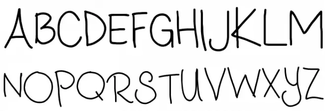 Luna's Handwriting Шрифта ВЕРХНИЙ