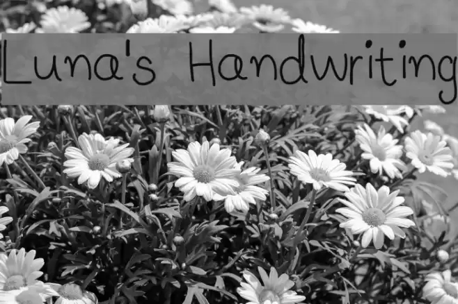 Luna's Handwriting Fuentes examples