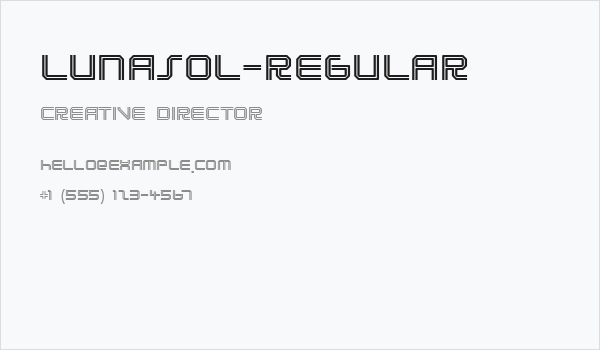 Lunasol-Regular Business Card