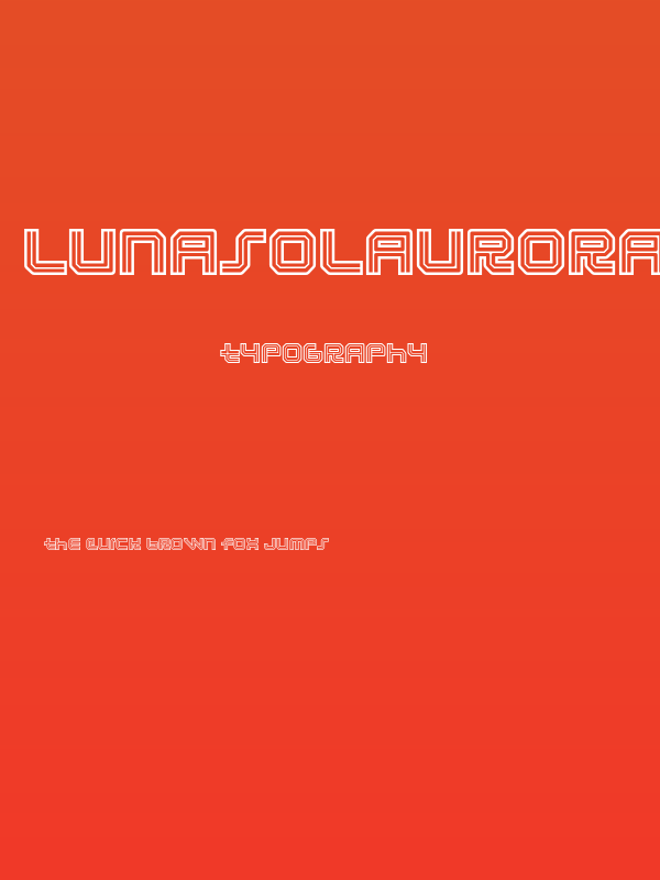 LunasolAurora-Regular Poster