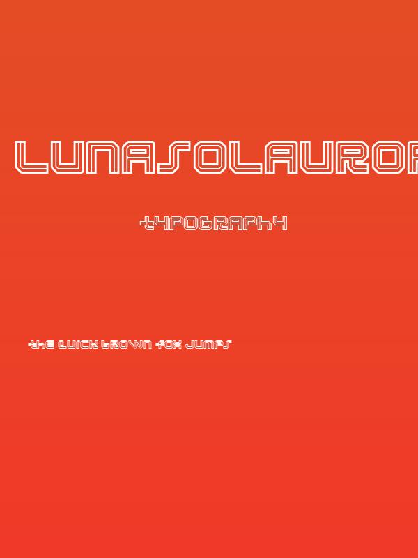 LunasolAurora-Regular Poster