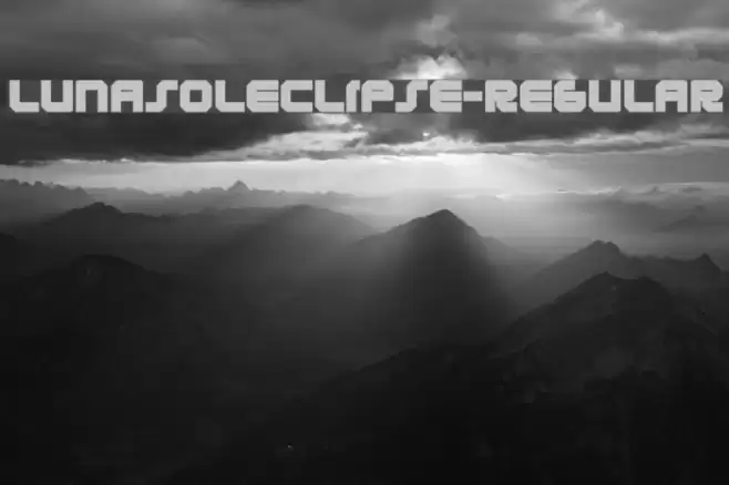 LunasolEclipse-Regular Font examples
