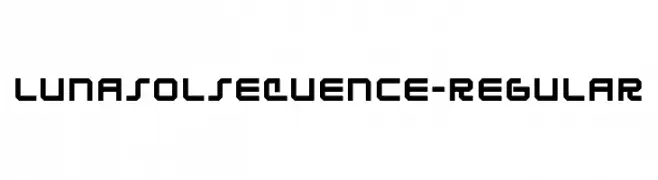 LunasolSequence-Regular  Frei Schriftart Herunterladen