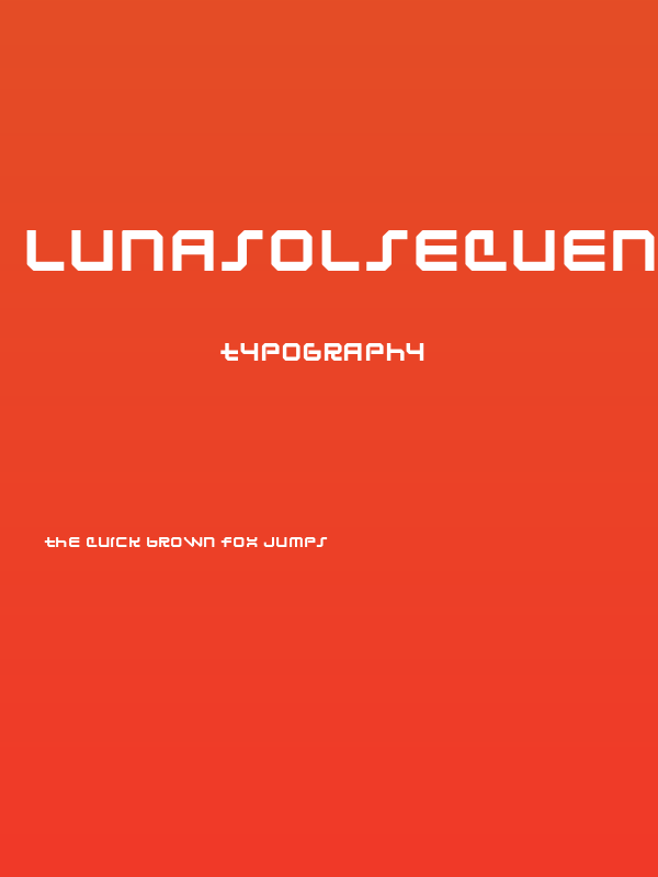 LunasolSequence-Regular Poster