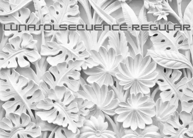LunasolSequence-Regular Font examples
