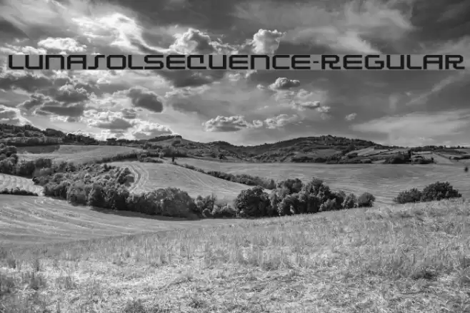 LunasolSequence-Regular Font examples