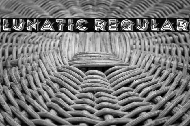 Lunatic Regular Font examples