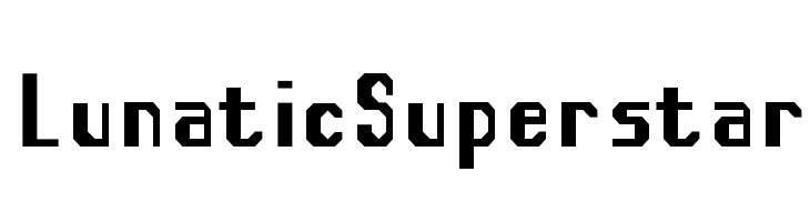 Lunatic Superstar Font