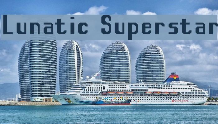 Lunatic Superstar Font examples