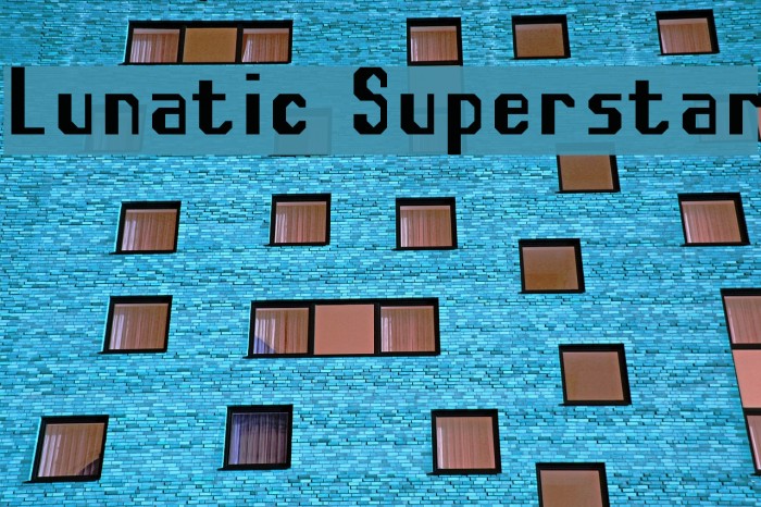 Lunatic Superstar Font examples