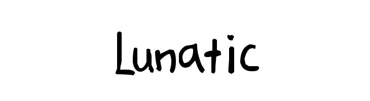 Lunatic Font