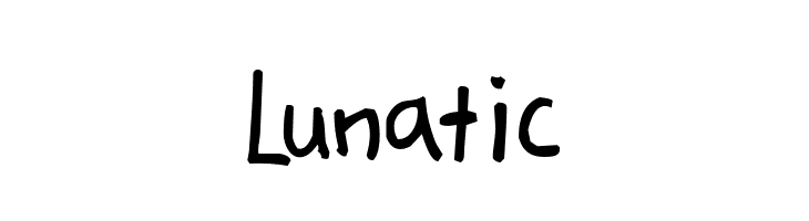 Lunatic  Frei Schriftart Herunterladen