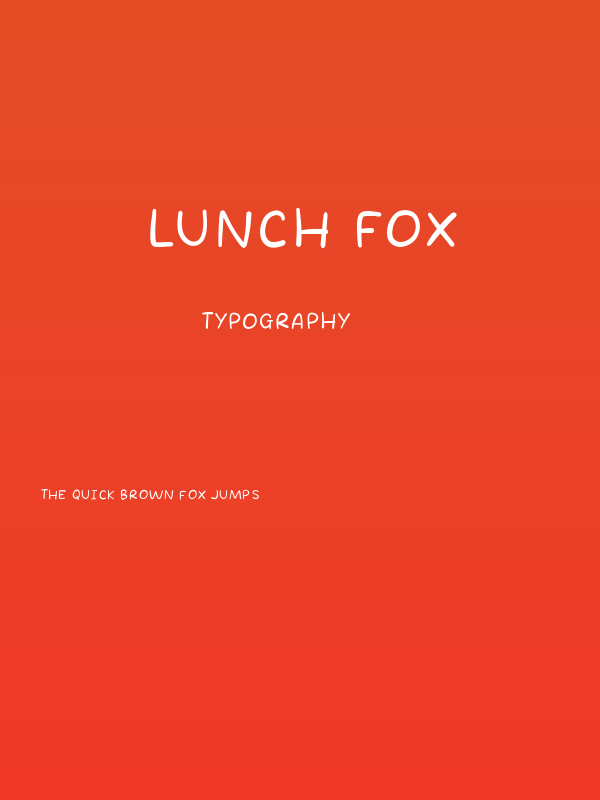 Lunch Fox Poster