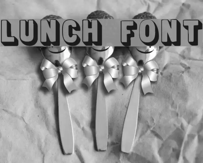 Lunch フォント examples