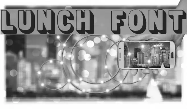 Lunch フォント examples