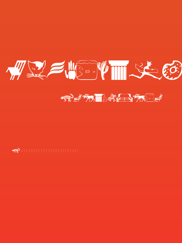 Lunchboxdingbats-regular Poster